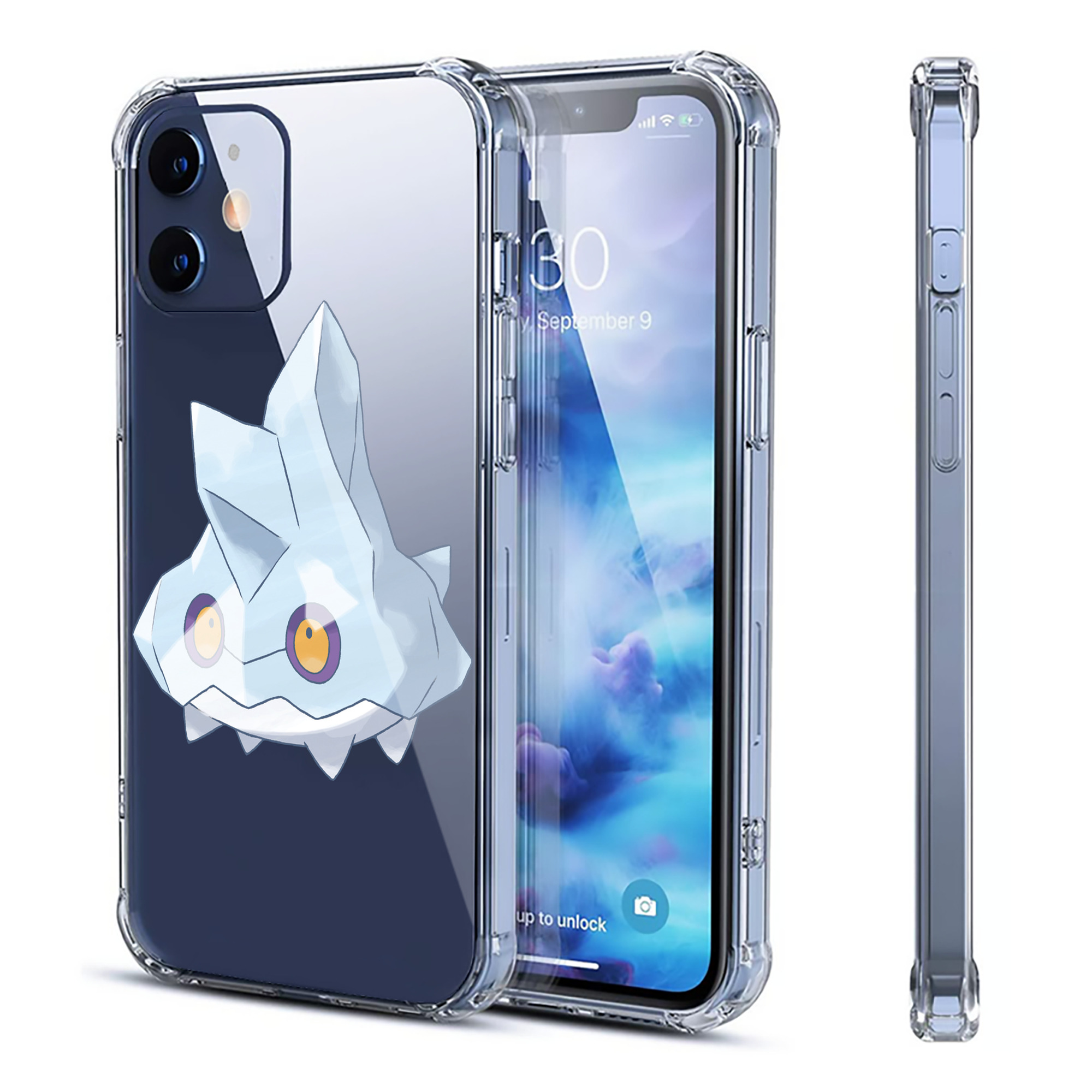 （画像用） ポケットモンスター Pokémon 【iPhone 12シリーズ対応】透明スマホケース（クリアソフトケース）